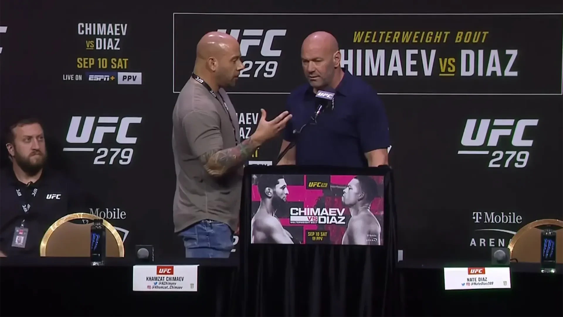 Dana White Canceled UFC 279 Pre Fight Press Conference Due To Backstage Altercation