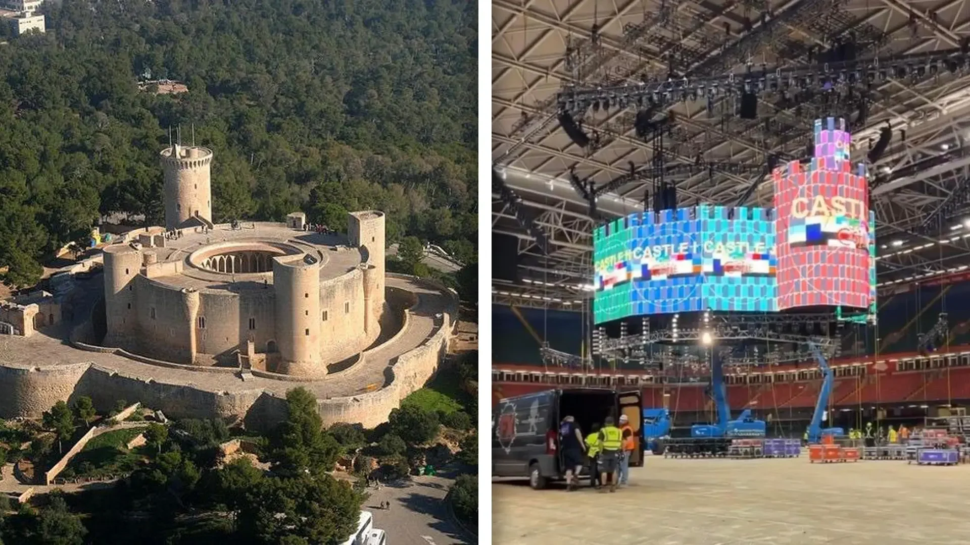 WATCH: WWE Clash At The Castle Stage Construction Footage