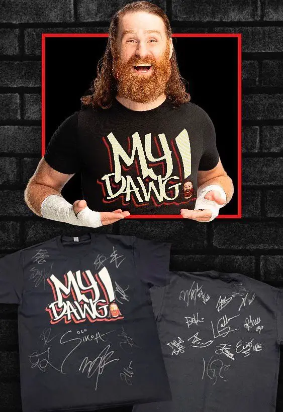 Sami Zayn's "My Dawg" T-Shirt For Charity Removed Due To Cease & Desist Letter