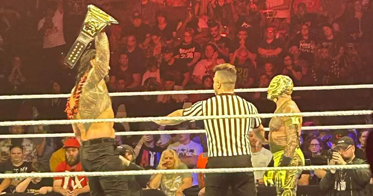 The Usos Interfered In Roman Reigns vs. Rey Mysterio Match At WWE Live Event