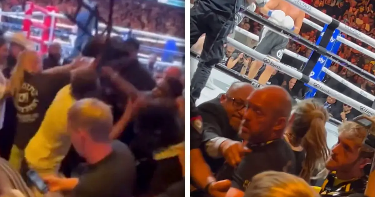 Logan Paul Involved In Legitimate Brawl With Fan During Jake Paul vs. Nate Diaz Boxing Match
