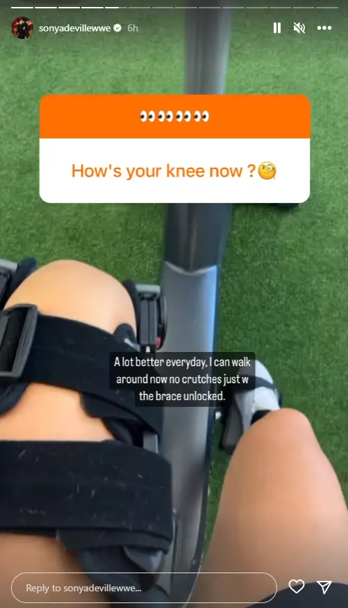 Sonya Deville Provides An Update On Her Knee Injury