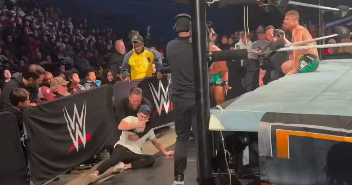 Fan Attempts To Attack Grayson Waller At WWE Live Event