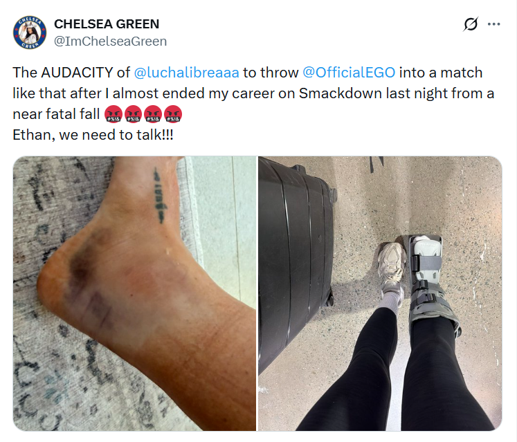 Chelsea Green Suffers Injury On SmackDown
